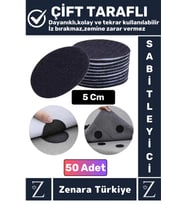 Kendinden Yapışkanlı İz Bırakmaz Tekrar Kullanılabilir Pratik Halı Kilim Kaydırmaz Cırt Bant 50 Adet