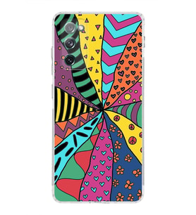 PrintiFy Samsung Galaxy S20 FE ile Uyumlu Retro Color 4  Kamera Korumalı Şeffaf  Kılıf