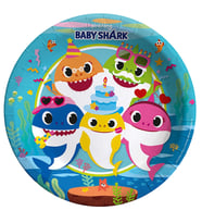 Baby Shark Karton Tabak - 23cm x 8 Adet