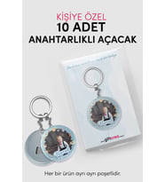 Yeni Doğan Bebek İçin Hoş Geldin Anahtarlık – Yuvarlak Açacaklı Fotoğraf Baskılı (Model 2)