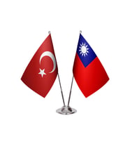 Tayvan İkili Masa Bayrağı
