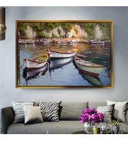 Altın Çerçeveli dekoratif tablo a192 (Gold)