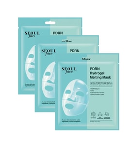 Dermal Seoul Face PDRN Hydrojel Eriyen Maske Nemlendirici Cilt Onarıcı Şeffaf Jel Maske 34 Gr 3 Adet