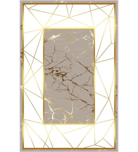 Eliana Home Baskılı, Yıkanabilir Kaymaz Taban Salon Halısı LNA0323-SD1186 100x150 cm (Bej)