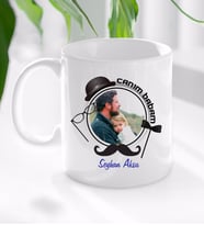 BK Gift Kişiye Özel Babalar Günü Hediyesi Fotoğraflı Kupa Bardak-92 (Beyaz)