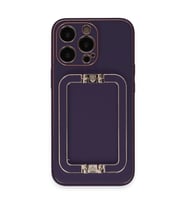 iPhone 14 Pro Kılıf Coco Elit Kapak - Derin Mor