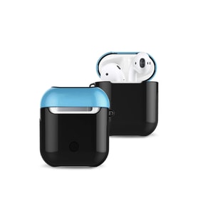 Durukar® Airpods 2 (2.nesil) 3in1 Kılıf - Siyah-Mavi