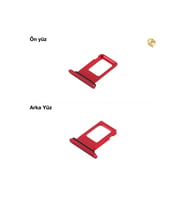 İphone Xr Sim İç Yuvası Tekli Kırmızı Sim yuvası sim tepsisi sim aparatı yeni sim yuvası tekli sim tepsisi sim çekmecesi