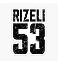 53 RİZE Sticker Yapıştırma Oto Etiket 17cm