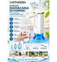 Şarjlı Taşınabilir Otomatik Damacana Su Pompası Katlanabılır Tasarım 800 Mah Bataryalı