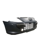 PEUGEOT 307- 06/08; ÖN TAMPON GRİ (BANDLI/PANJURLU/SİS ÇERÇEVELİ/NİKELAJLI (KOMPLE) (EUROBUMP) 1547-2002 7410.NT