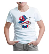 Kedi - Cool Beyaz Çocuk Tshirt