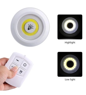 Uzaktan Kumandalı Yapışkanlı 3’lü Led Spot Lamba (5047)