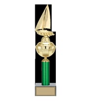 ODAK KUPA - Figürlü Kupalar - Yelken Figürlü Kupalar FG-049 A - 45 cm