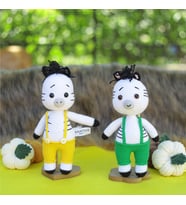 Amigurumi Siyah Saçlı Zebra - Anatoya