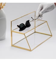 Organizer  Raflı  Cam  Pirinç & Gold, Bakır, Siyah, Gümüş (Gold)