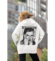 Taylor Swift Reputation Baskılı Unisex Oversize Şarkıcı Hoodie