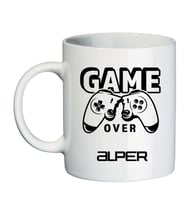 Game Over İsimli Gamer Hediyesi Oyuncu Kupa Bardak