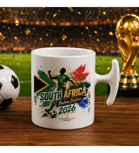 BK Gift Güney Afrika Taraftar Temalı 2026 Dünya Kupası Tasarımlı Hammer Kupa Bardak