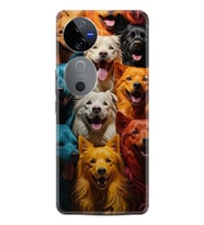 Vivo V40 5G Kılıf Boutique Baskılı Resimli Köpekçikler Pcode -026