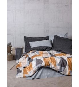 Mulvxurg  Urg02  Modern Çift Kişilik Nevresim Takımı Giorno Gri (Mulvix)