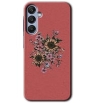 Galaxy A35 Kılıf HD Desen Baskılı Kılıf - Retro Çiçek