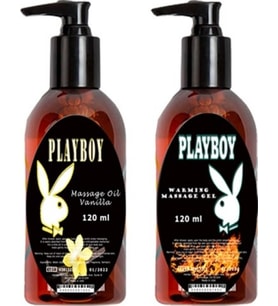 Playboy Massage Oil Warming And Vanilla Fragrances 120 ml Isıtıcılı ve Vanilya Kokulu Vücut Masaj Ya