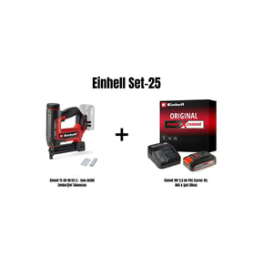 Einhell Set-25(Einhell TE-CN 18/32 Li  Akülü Zımba/Çivi Tabancası+18V 2,5 Ah Akü & Şarj Cihazı)