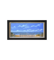 Manzara Temalı Kanvas Tablo 80 x 110 cm Siyah Çerçeve