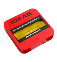 Mustard Emergency Şeffaf Yapışkanlı Not Kağıdı (Sarı-Kırmızı)