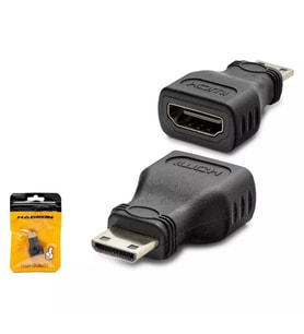 Hadron HDX1268 Mini HDMI Erkek to HDMI Dişi Çevirici Adaptör Siyah