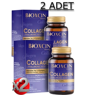 Bioxcin 2 Adet Bioxcin Beauty Kolajen 30 Adet Tablet 1050 Mg - (Tip1 - Tip 3 Hidrolize Kolajen)