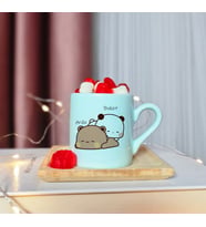 Wee Bears Tasarımlı Kişiye Özel Yeşil Türk Kahvesi Fincanı