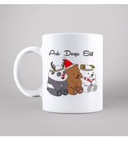 We Bears Kadar Ayılar Tasarımlı Kupa Kişiye Özel