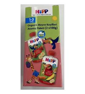 Hipp Organik Meyve Keyifleri Avantaj Paketi 2x100 Gr Pembe