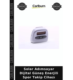 Solar Adımsayar Dijital Güneş Enerjili Spor Takip Cihazı Açık Hava Bireysel Kullanım Kondisyon Aracı