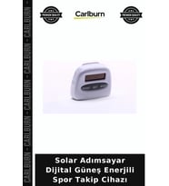 Solar Adımsayar Dijital Güneş Enerjili Spor Takip Cihazı Açık Hava Bireysel Kullanım Kondisyon Aracı