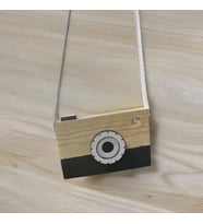 Ahşap Oyuncak Hediyelik Fotoğraf Makinesi Waldorf Oyuncak