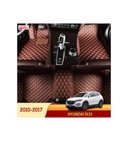 MİREN Hyundai İx35 2010-2017 Uyumlu 5d Havuzlu Suni Deri OTO PASPAS (Kahverengi)
