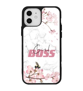 iPhone 12 - 12 Pro Uyumlu Sakura Girl Boss Tasarımlı Glossy Telefon Kılıfı