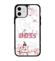 iPhone 12 - 12 Pro Uyumlu Sakura Girl Boss Tasarımlı Glossy Telefon Kılıfı