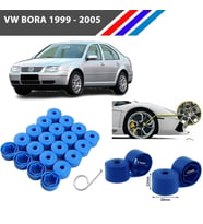 Otozet - VW Bora Bijon Civata Kapağı Mavi Renk 20 Adetli Set 17mm 1K06011739B9
