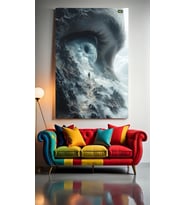 YOLCULUK TEHKİLELİ V1 Ev Duvar Salon Güzellik Salonu Ofis Dükkan Dekarasyon Kanvas Tablo (Çok Renkli)