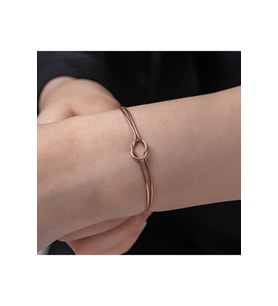 Gümüş Rose Aşk Düğüm Kadın Bileklik CSR2185200
