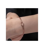 Gümüş Rose Aşk Düğüm Kadın Bileklik CSR2185200