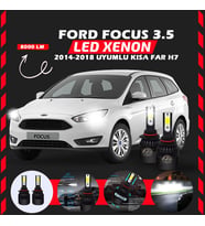 Ford Focus 3.5 2014-2018 Kısa Far Uyumlu Şimşek Etkili Led Xenon Light Series H7