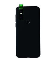 Infinix S5 Pro Kılıf Kamera Korumalı Silikon Rubber Arka Kapak (Siyah)