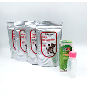 Yavru Kedi Süt Tozu 4 adet + 60 ml Biberon