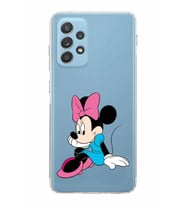 Samsung Galaxy A52  Kamera Korumalı  Kapak Minnie Mouse Tasarımlı  Şeffaf Kılıf