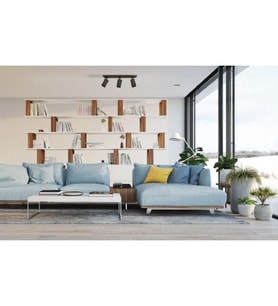 RİOLİGHT MODERN8 SİYAH MUTFAK,SALON,GİYİNME ODASI,CAFELER İÇİN GÜN İŞİĞI METAL 3LÜ SPOT(AMPUL DAHİL)